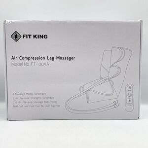 Fit King Air Compression Leg Massager Model FT-009A W/Box